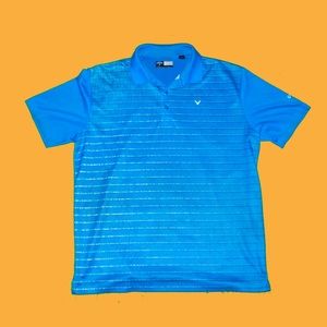 Blue Callaway Opti Dri Golf Shirt